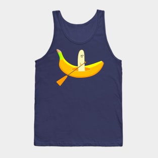 Funny banana as a paddler Tank Top